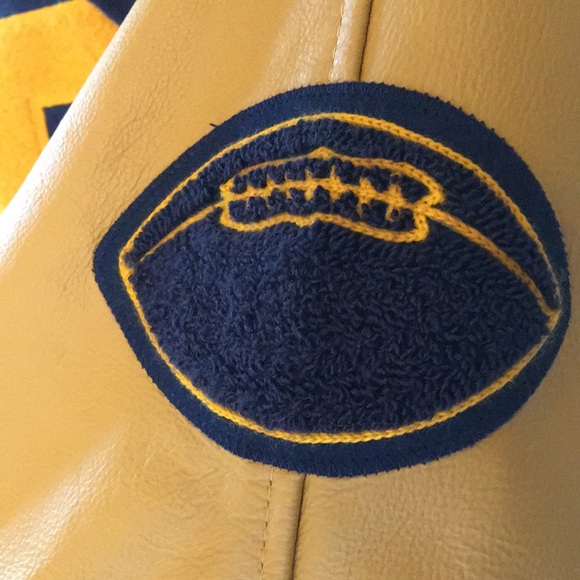 Varsity Cheering Leather/ Wool Jacket Small - Picture 8 of 11